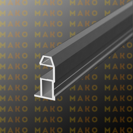 Профиль вертикальный MS161 Серебро браш (A29)